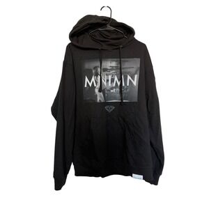 Diamond Supply Co Pusha T King Push MNIMN Hoodie Black Mens Streetwear Pullover